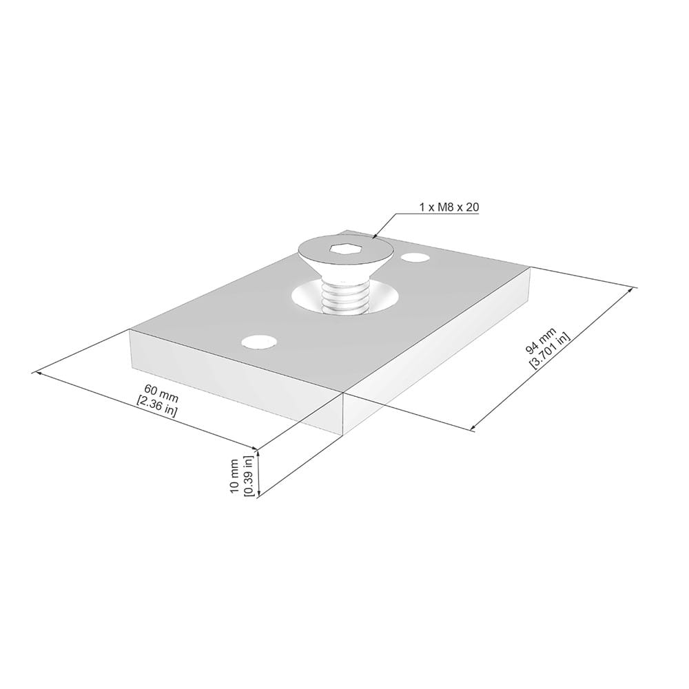 Skylotec Skyrail Adapter Plate Pin SR-120 - Gambar 2