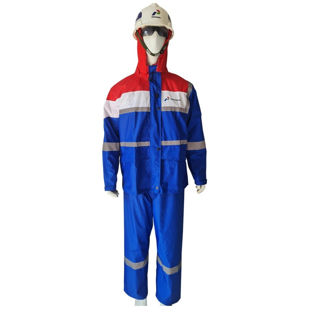 Jas Hujan Pertamina Style Rain Coat Sarana Protek Solusindo