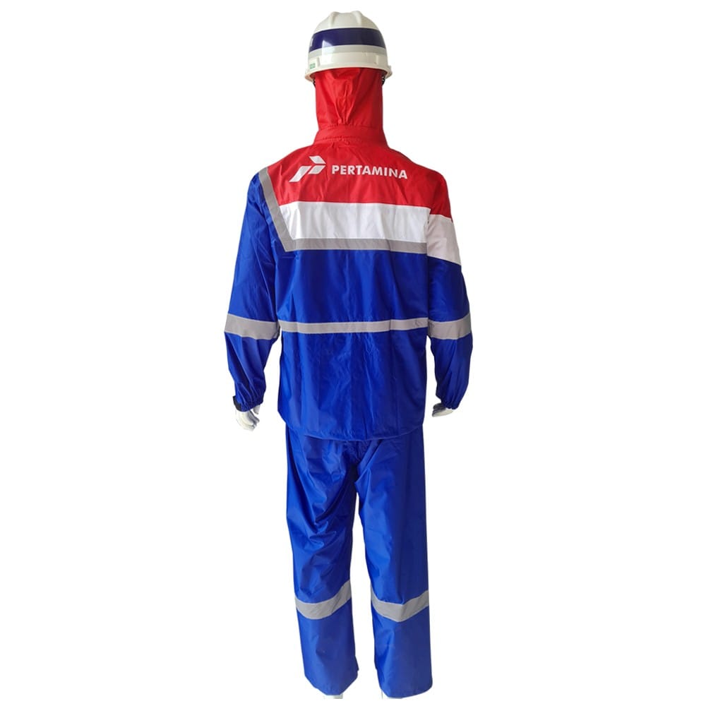 Jas Hujan Pertamina Style Rain Coat Sarana Protek Solusindo - Gambar 2