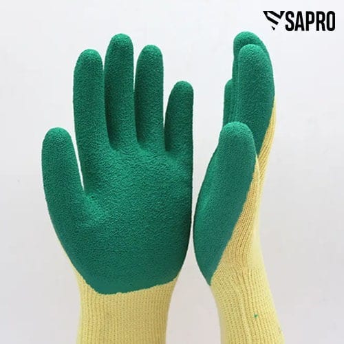 SAPRO Sarung Tangan Safety Katun dan Lateks Anti Cut - Gambar 3