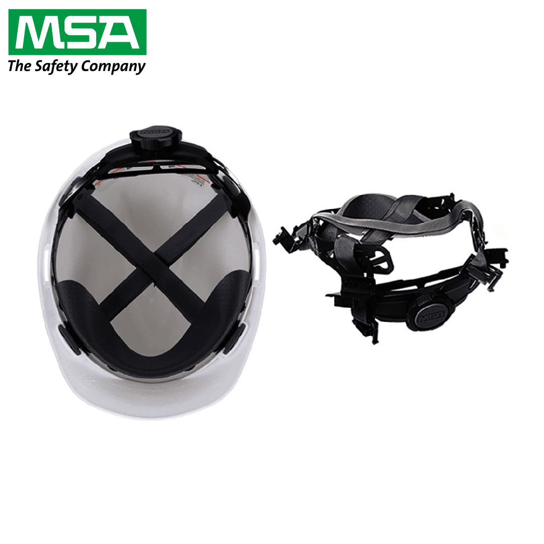 Helm Safety V-Gard MSA Original Sablon Pertamina - Gambar 3