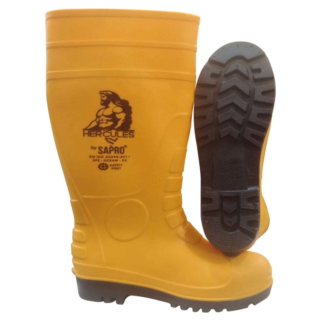 Sepatu Boot Safety Sapro Hercules Ujung Besi dan Mid Sole - Gambar 2