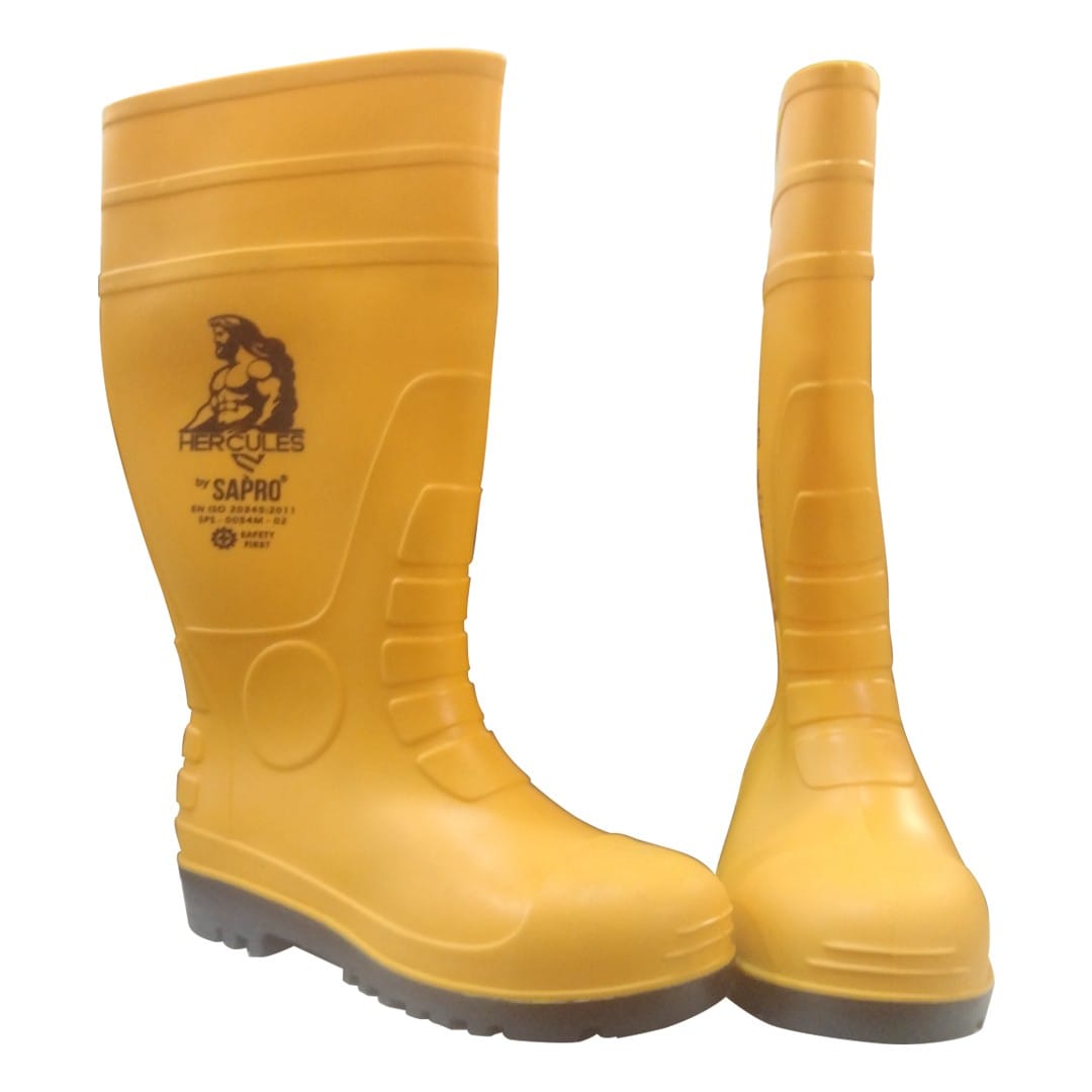 Sepatu Boot Safety Sapro Hercules Ujung Besi dan Mid Sole - Gambar 3