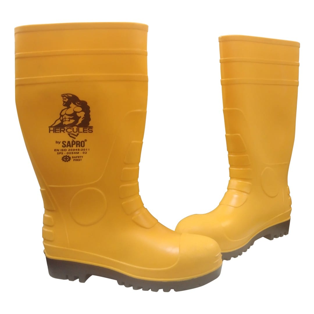 Sepatu Boot Safety Sapro Hercules Ujung Besi dan Mid Sole - Gambar 4