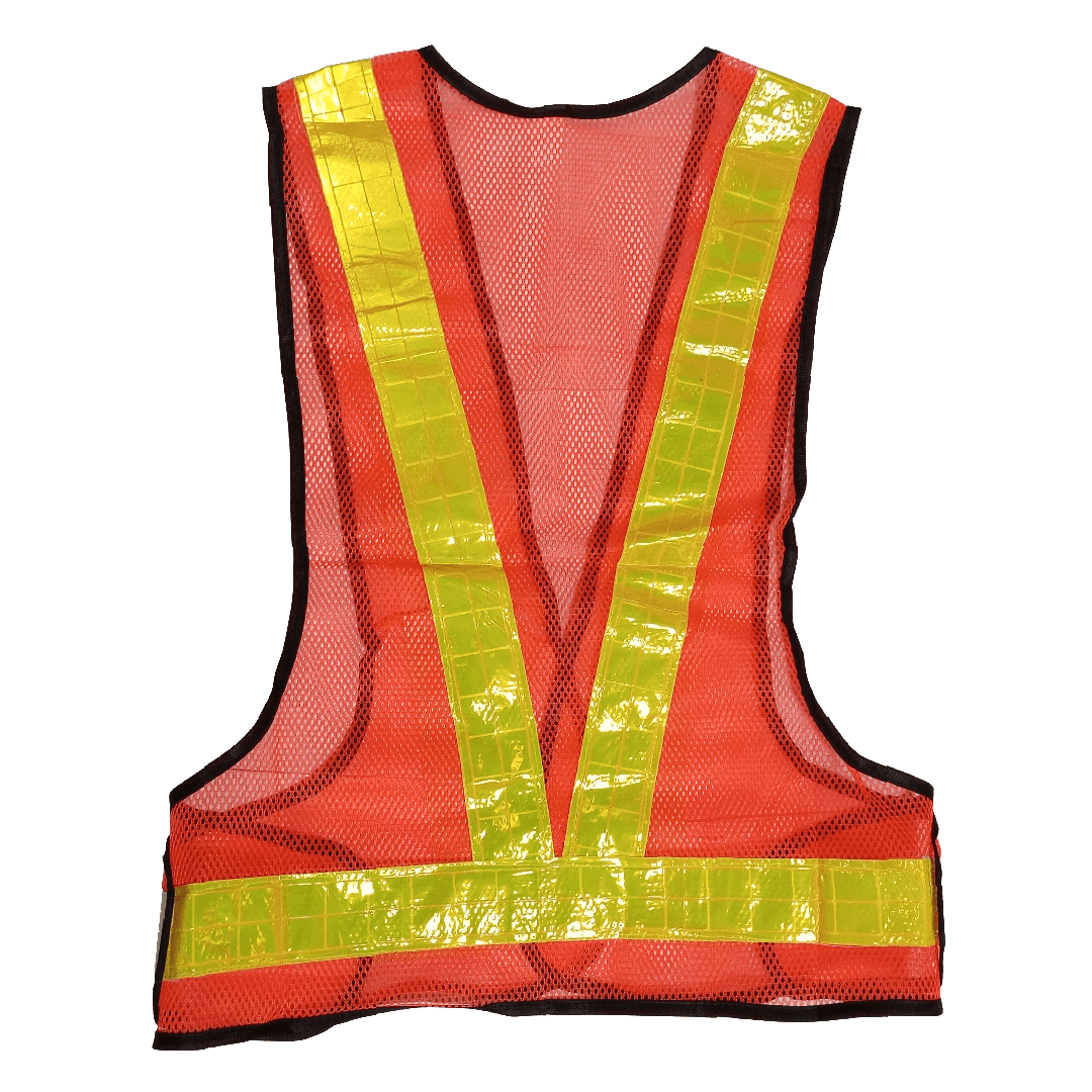 Safety Vest V Sapro Model Jaring Bahan Polyester - Gambar 3