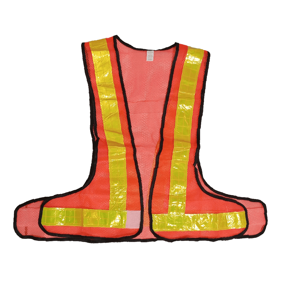 Safety Vest V Sapro Model Jaring Bahan Polyester - Gambar 2