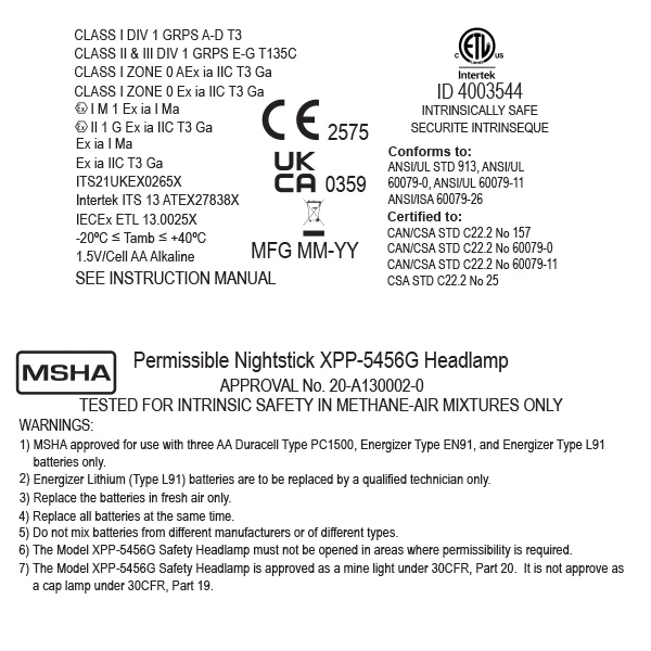 Nightstick XPP-5456G, Permissable Dual-Light Headlamp - Gambar 12