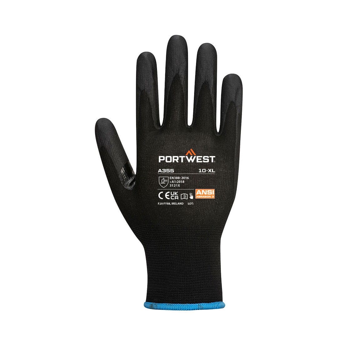 Portwest A355 - NPR15 Nitrile Foam Touchscreen Glove (Pk12) - Gambar 2