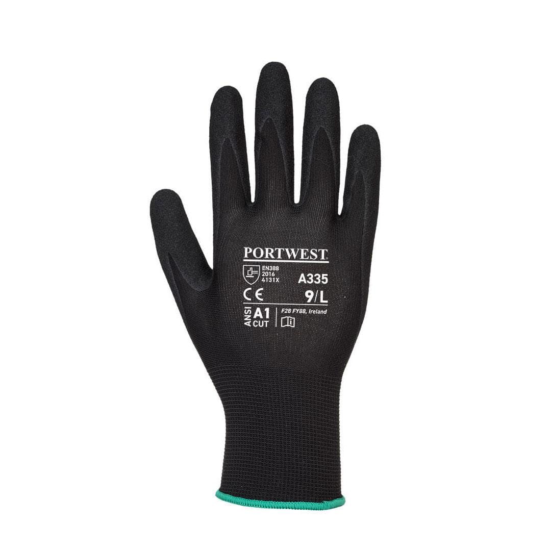 Portwest A335 - Dermi-Grip NPR15 Nitrile Sandy Glove - Gambar 2