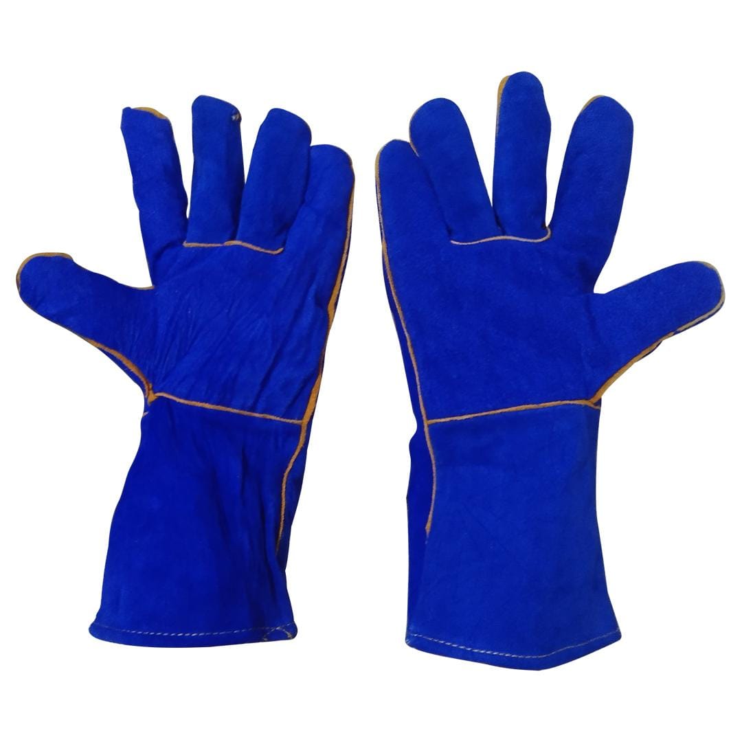 Sapro Maxi Max Welding Glove Blue Leather 14 inch - Gambar 3