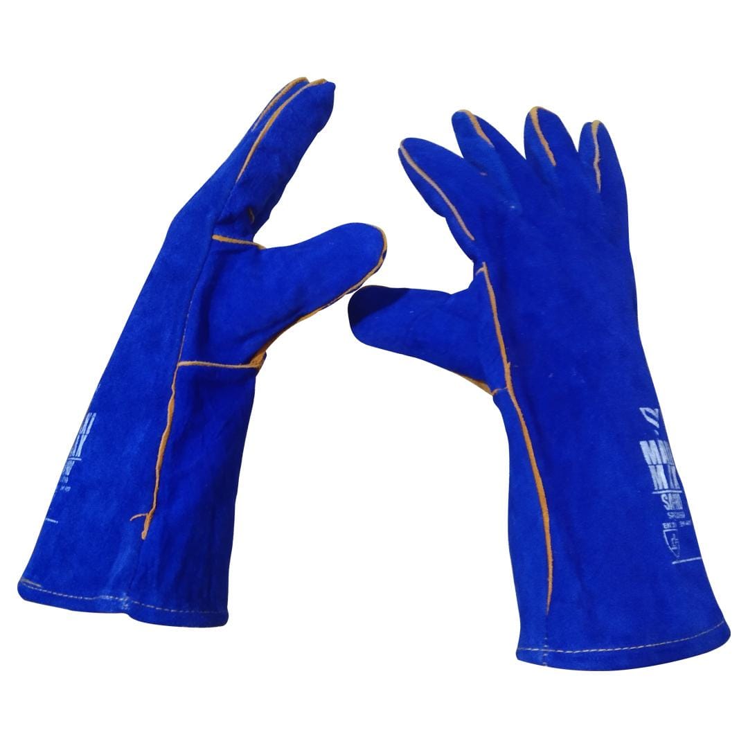 Sapro Maxi Max Welding Glove Blue Leather 14 inch - Gambar 4