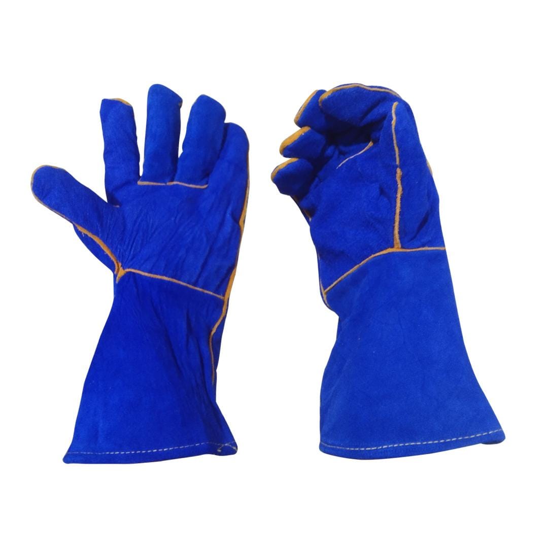 Sapro Maxi Max Welding Glove Blue Leather 14 inch - Gambar 5