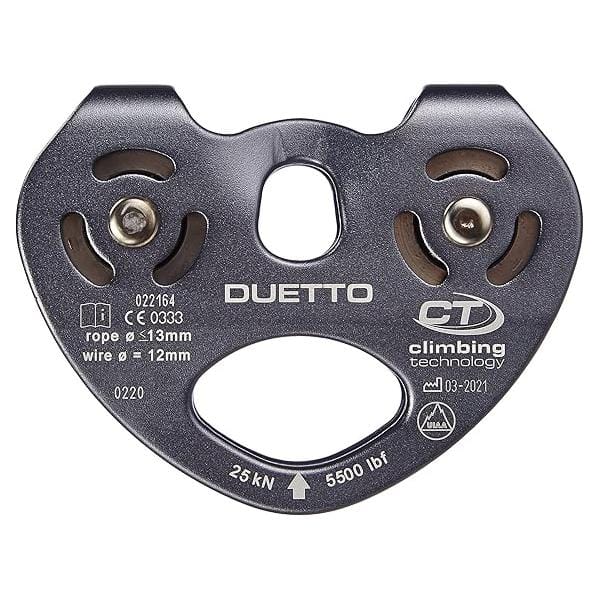 Climbing Technology Duetto Twin Pulley with Fixes Side Plates - Gambar 2