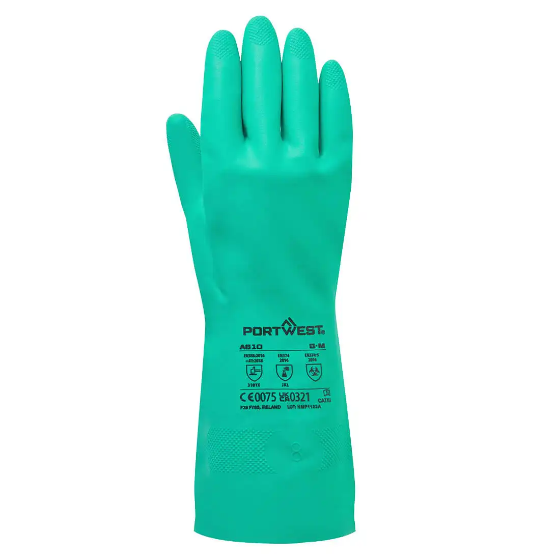 Portwest A810 - Chem 320 Nitrile Gauntlet Chemical Glove - Gambar 2