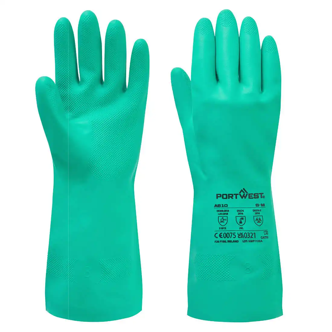 Portwest A810 - Chem 320 Nitrile Gauntlet Chemical Glove