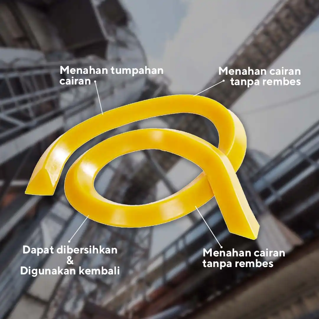 Saber Polyurethane Blocker Tanggul Fleksibel Penahan Tumpahan - Gambar 3