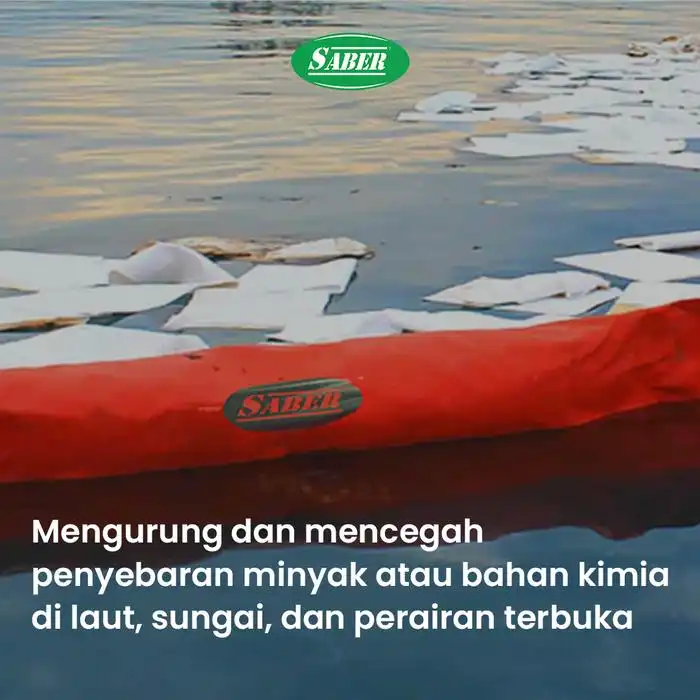 Saber PVC Marine Boom Penahan Tumpahan Minyak di Laut - Gambar 3
