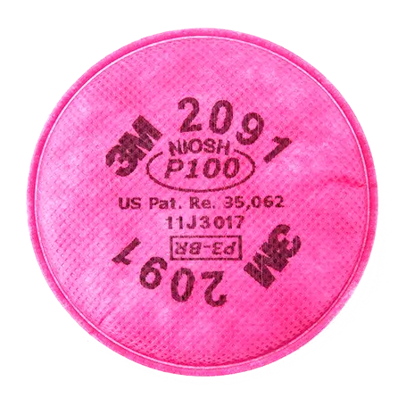 3M Particulate Filter 2091 NIOSH P100