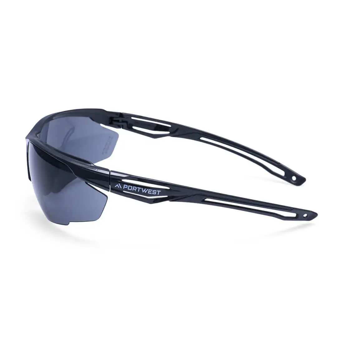 Portwest PS36 - Anthracite Safety Glasses Smoke Lens - Gambar 2