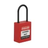 Non conductive shackle padlock