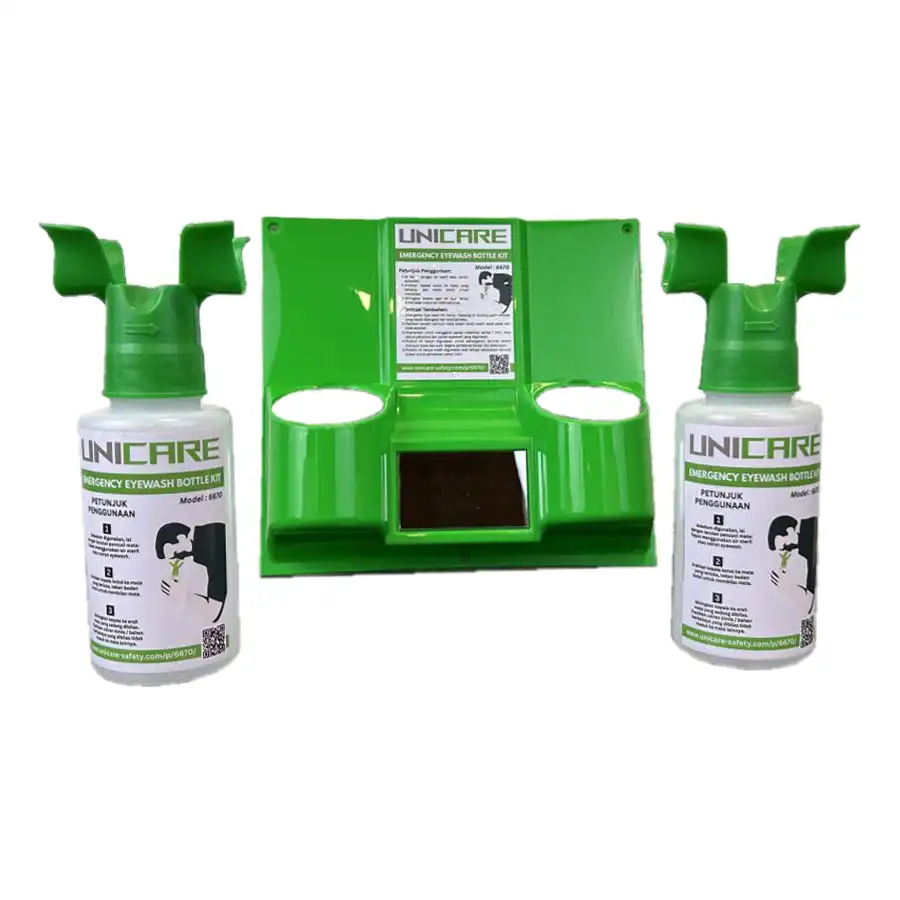Unicare 6670 Mini Emergency Eyewash With Bottle Kit - Gambar 2